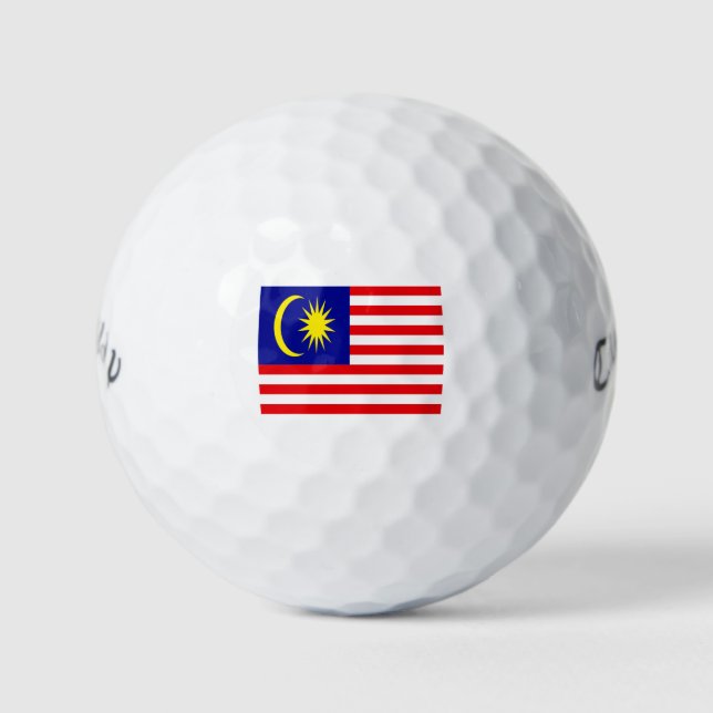 Malaysia flag         golf balls (Front)