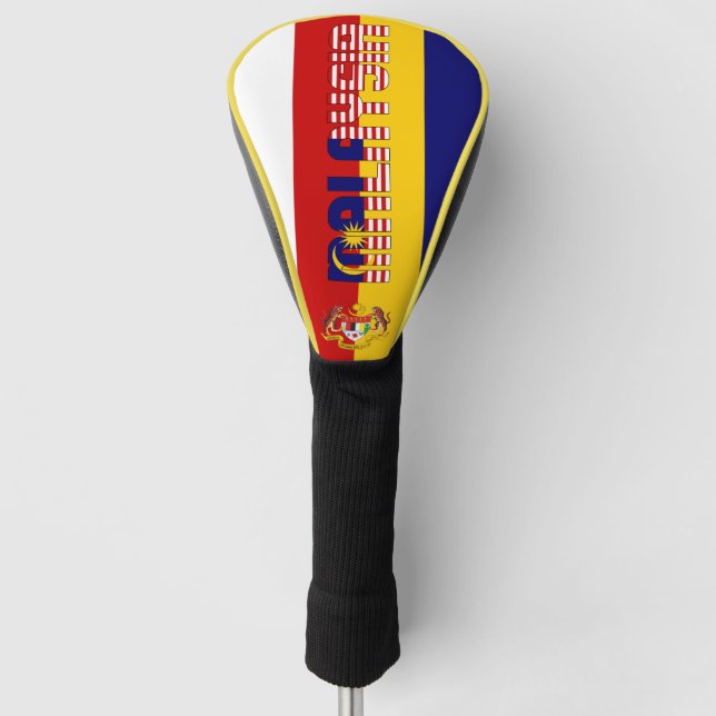 Malaysia Flag Gorgeous Patriotic Golf Head Cover (Front)