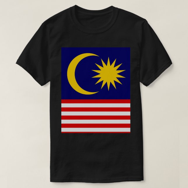 Malaysia Flag Graphic T-Shirt (Design Front)