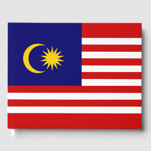 Malaysia flag guest book