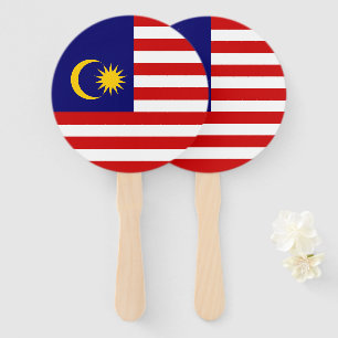 Malaysia flag hand fan