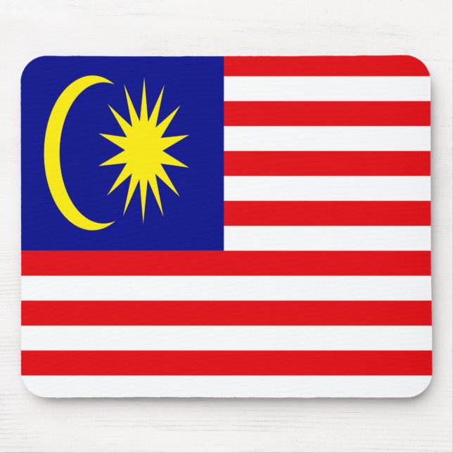 Malaysia flag mouse mat (Front)