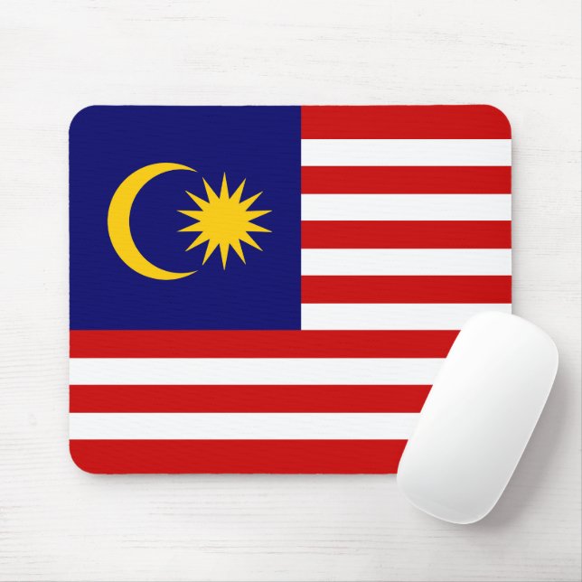 Malaysia flag mouse mat (With Mouse)