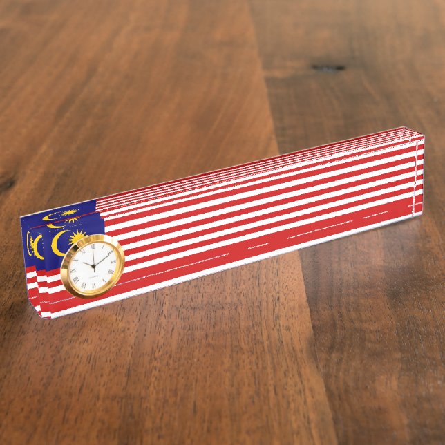Malaysia flag nameplate (Side)