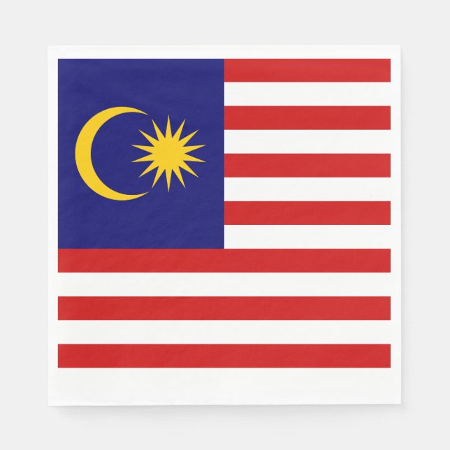 Malaysia Flag Napkin (Front)