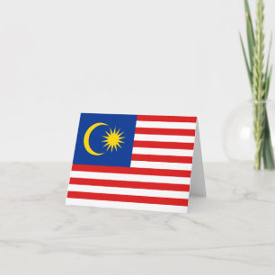 Malaysia Flag Notecard