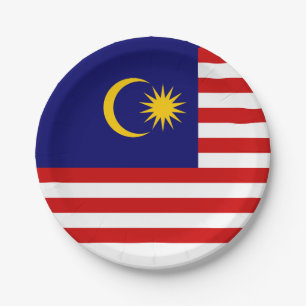 Malaysia Flag Paper Plate