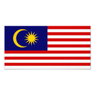 Malaysia Flag Photo Print