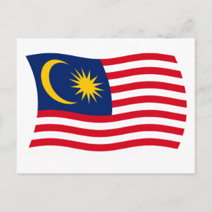 Malaysia Flag Postcard