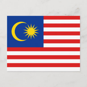 Malaysia Flag Postcard