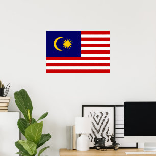 Malaysia flag poster