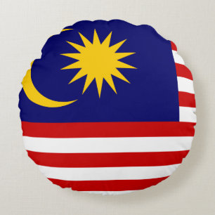 Malaysia Flag Round Cushion