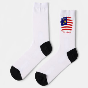 Malaysia flag socks