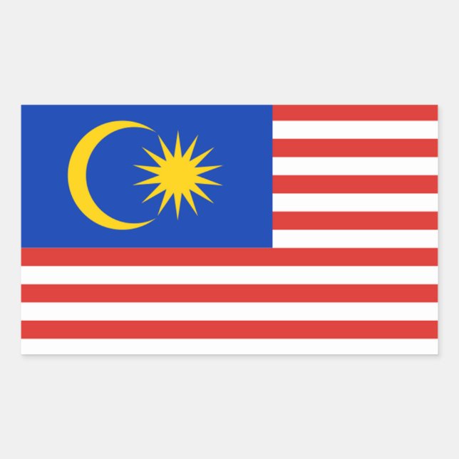 Malaysia Flag Sticker (Front)
