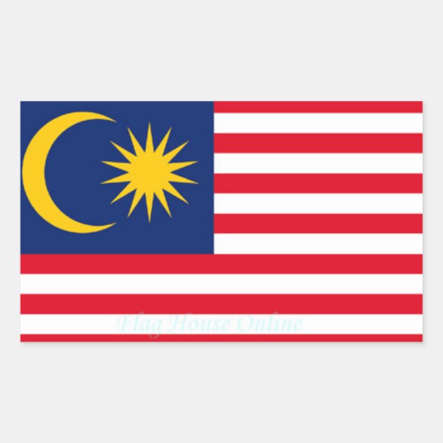 Malaysia Flag Sticker (Front)