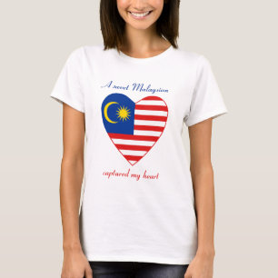 Malaysia Flag Sweetheart T-Shirt
