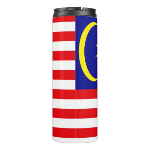 Malaysia flag thermal tumbler
