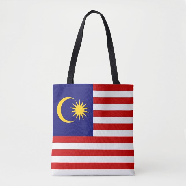 Malaysia Flag Tote Bag (Front)