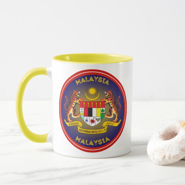 Malaysia Heritage Emblem Mug (With Donut)