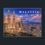 Malaysia KLCC Postcard<br><div class="desc">A beautiful night view of one of Malaysia famous city,  Kuala Lumpur .</div>