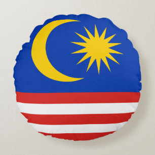 Malaysia Malay flag Jalur Gemilang Round Cushion