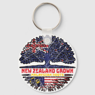Malaysia Malaysian New Zealander New Zealand Tree Key Ring