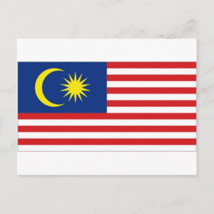 Malaysia National Flag Postcard