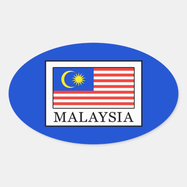 Malaysia Oval Sticker (Front)