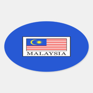 Malaysia Oval Sticker