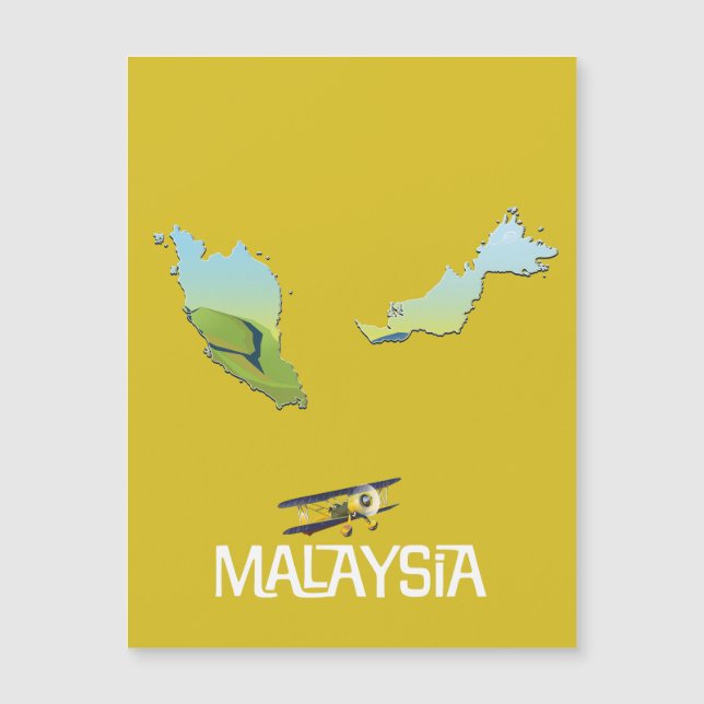 Malaysia Travel map (Front)