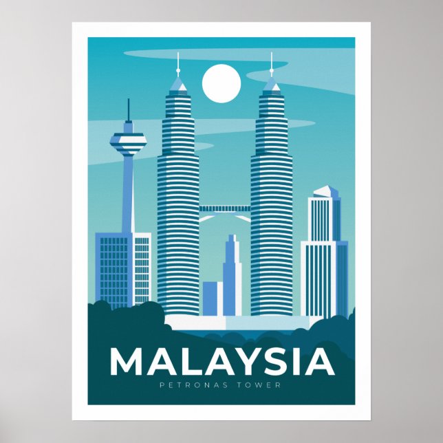 MALAYSIA travel poster (Front)