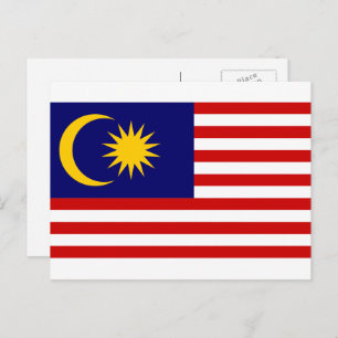 Malaysian Flag, Flag of Malaysia Postcard