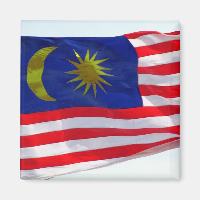 malaysian flag magnet (Front)