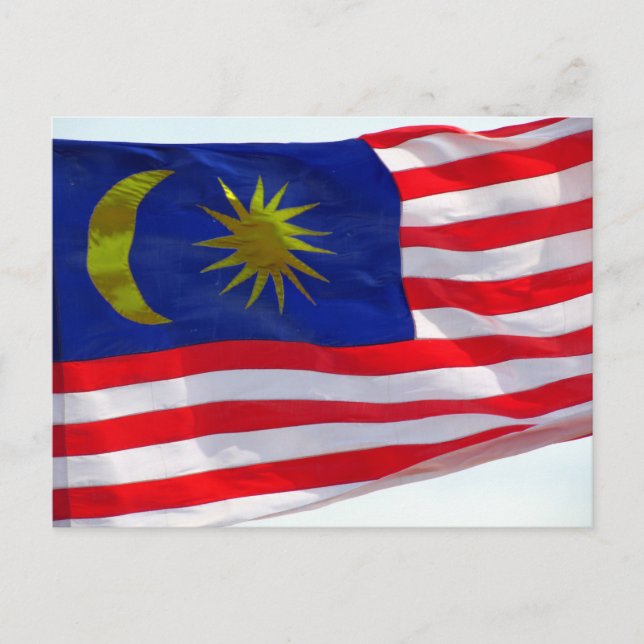 malaysian flag postcard (Front)