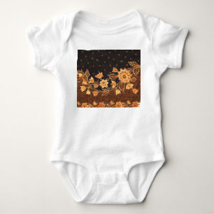 Malaysian Indonesian Batik Art Beauty Baby Bodysuit