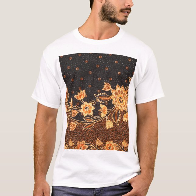 Malaysian Indonesian Batik Art Beauty T-Shirt (Front)