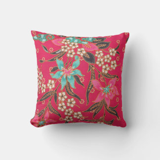 Malaysian Indonesian Batik Art Pattern Cushion