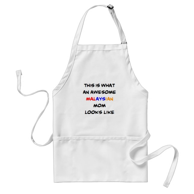 malaysian mum, awesome standard apron (Front)