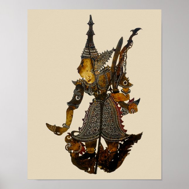 Malaysian Shadow Puppet Poster (Front)