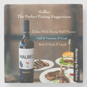 Malbec Wine Pairing Guide/Mastering the Kitchen Stone Coaster