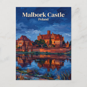 Malbork Castle Poland Postcard