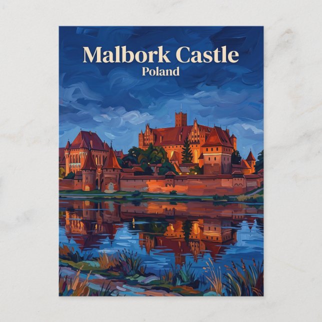 Malbork Castle Poland Postcard (Front)