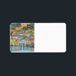 Malcena at the Gardasee by Gustav Klimt Label<br><div class="desc">This painting titled Malcena at the Gardasee is made by the famous artist, Gustav Klimt. About Gustav Klimt Gustav Klimt was an Austrian Symbolist painter and one of the most prominent members of the Vienna Secession movement. He became one of the founding members and president of the Wiener Sezession in...</div>