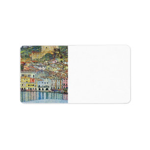 Malcena at the Gardasee by Gustav Klimt Label