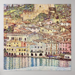 Malcesine at Lake Garda by Gustav Klimt Poster<br><div class="desc">Malcesine at Lake Garda is a faithful photographic reproduction of a public domain work of art by Gustav Klimt . Oil on Canvas,  1913.</div>