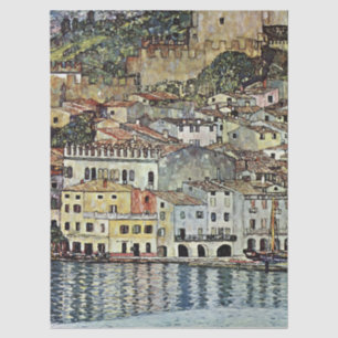 Malcesine at Lake Garda by Gustav Klimt Tissue Paper