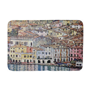Malcesine at Lake Garda, Gustav Klimt Bath Mat