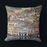 Malcesine at Lake Garda, Gustav Klimt Cushion<br><div class="desc">Gustav Klimt (July 14, 1862 – February 6, 1918) was an Austrian symbolist painter and one of the most prominent members of the Vienna Secession movement. Klimt is noted for his paintings, murals, sketches, and other objets d'art. In addition to his figurative works, which include allegories and portraits, he painted...</div>