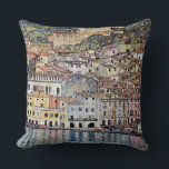Malcesine at Lake Garda, Gustav Klimt Cushion<br><div class="desc">Gustav Klimt (July 14, 1862 – February 6, 1918) was an Austrian symbolist painter and one of the most prominent members of the Vienna Secession movement. Klimt is noted for his paintings, murals, sketches, and other objets d'art. In addition to his figurative works, which include allegories and portraits, he painted...</div>