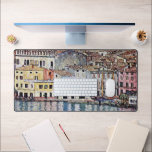 Malcesine at Lake Garda, Gustav Klimt Desk Mat<br><div class="desc">Gustav Klimt (July 14, 1862 – February 6, 1918) was an Austrian symbolist painter and one of the most prominent members of the Vienna Secession movement. Klimt is noted for his paintings, murals, sketches, and other objets d'art. In addition to his figurative works, which include allegories and portraits, he painted...</div>